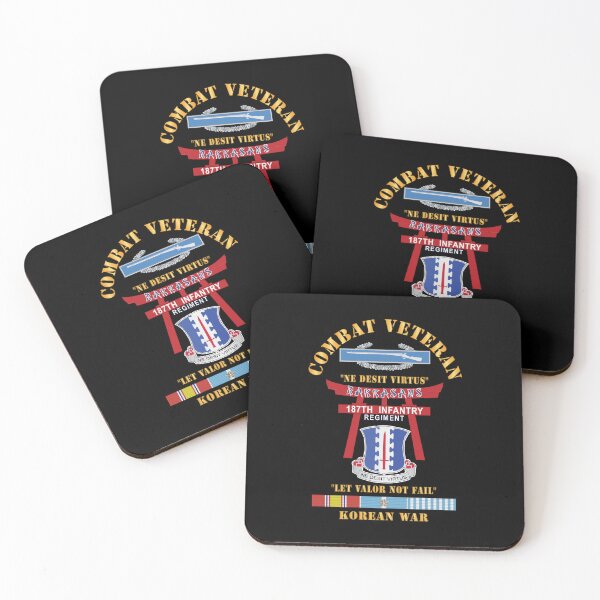 Item preview, Army - Combat Veteran - 187th Infantry Regiment - Torii, Rakkasans, Let Valor Not Fail, English, Latin w CIB w KOREA SVC X 300 designed and sold by Military Insignia Products.