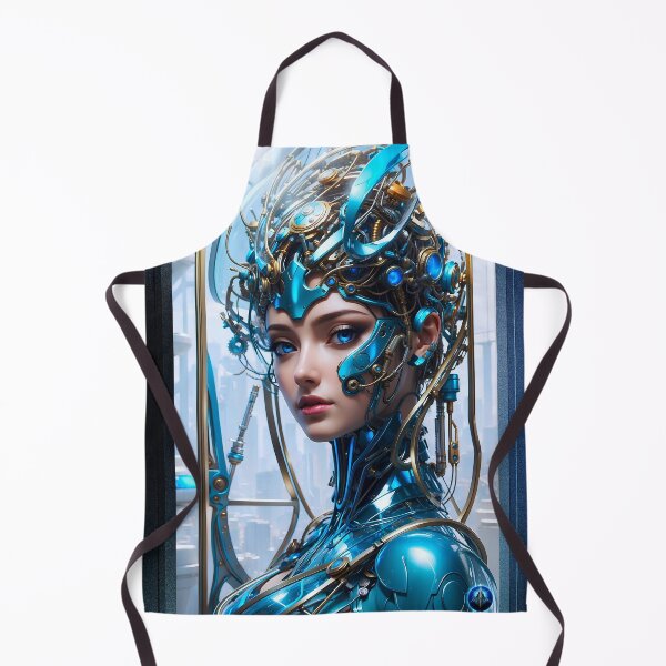 Item preview, Gorgeous Cyborg Sci-Fi Portrait Of A Lady AI Concept Art by Xzendor7 designed and sold by Xzendor7 Digital Art Creations.