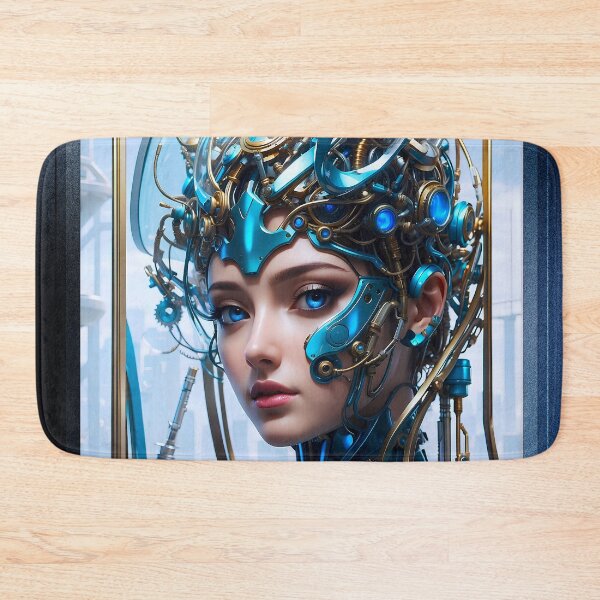 Item preview, Gorgeous Cyborg Sci-Fi Portrait Of A Lady AI Concept Art by Xzendor7 designed and sold by Xzendor7 Digital Art Creations.