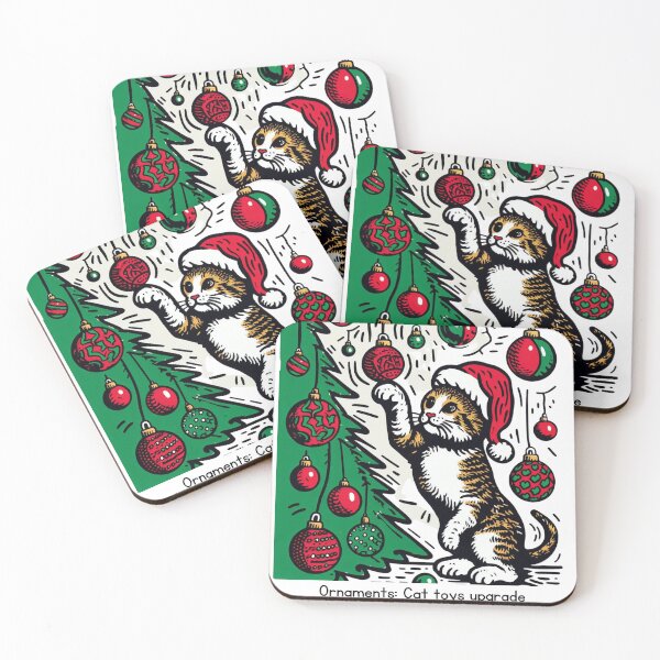Item preview, Cat Christmas Tree Cat Cult Cat Lover Gift designed and sold by sharon1210.