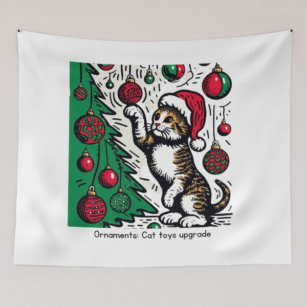 Item preview, Cat Christmas Tree Cat Cult Cat Lover Gift designed and sold by sharon1210.