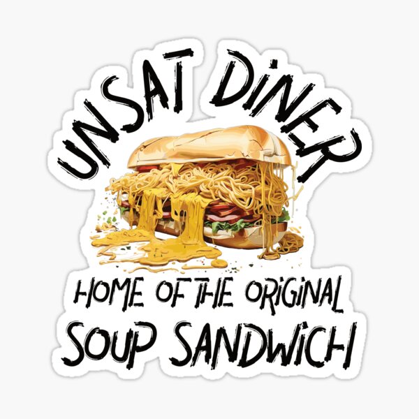 Vista previa del artículo con la obra «Sándwich de sopa para cena no saturada», diseñado y vendido por waterhutch.