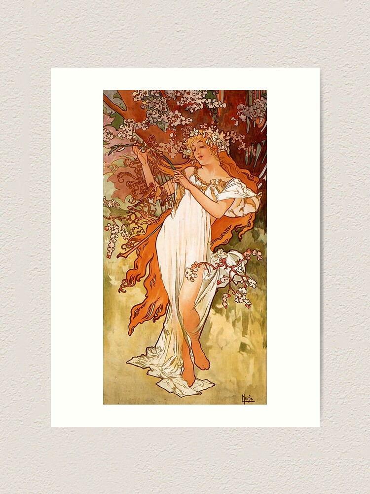 DIY Alphonse Mucha Spring Painting Kit - Be a Nouveau Artist