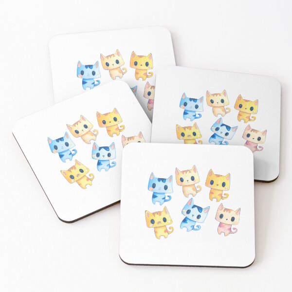 Item preview, Cute watercolor cats designed and sold by Hexan.