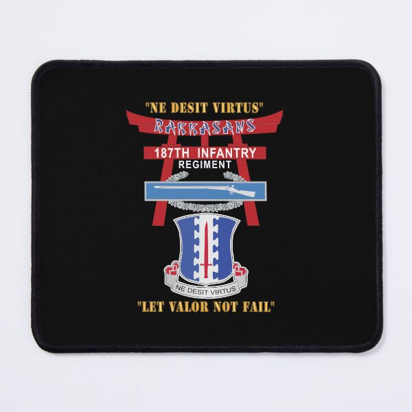 Item preview, Army - 187th Infantry Regiment - Torii, Rakkasans, Let Valor Not Fail, English, Latin w CIB X 300 designed and sold by Military Insignia Products.