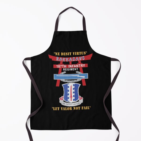 Item preview, Army - 187th Infantry Regiment - Torii, Rakkasans, Let Valor Not Fail, English, Latin w CIB X 300 designed and sold by Military Insignia Products.
