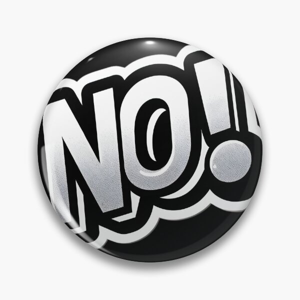 Item preview, NO! Statement sticker design designed and sold by togetherShirts.