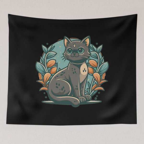 Item preview, Magical Black Cat designed and sold by EdytaGister.