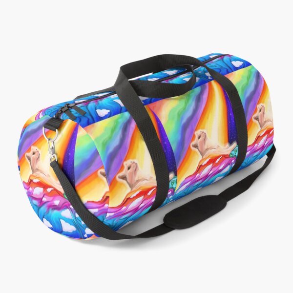 Item preview, Glowing White Cat Entering Rainbow Bridge Heaven designed and sold by Deborah Camp.