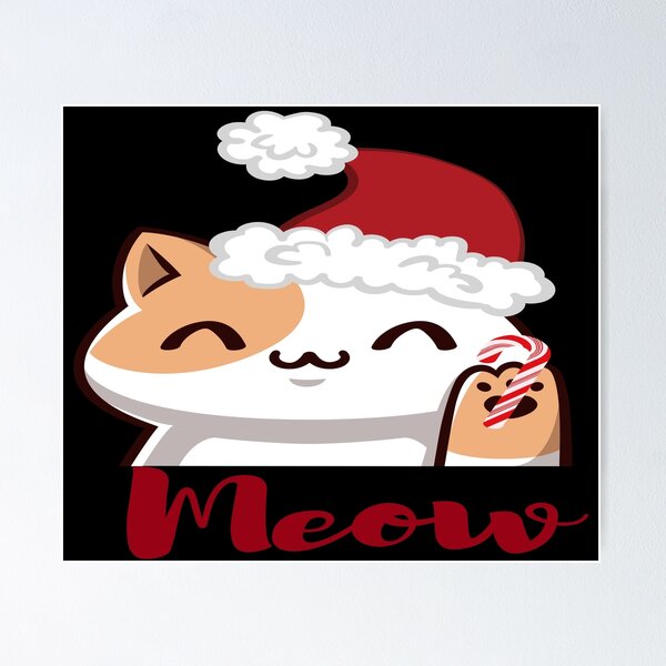 Item preview, A Christmas cat that says meow designed and sold by The-Blue-Feline.