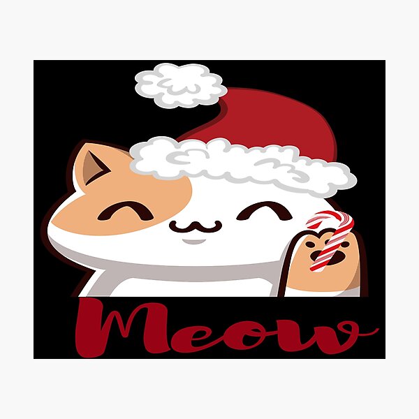 Item preview, A Christmas cat that says meow designed and sold by The-Blue-Feline.
