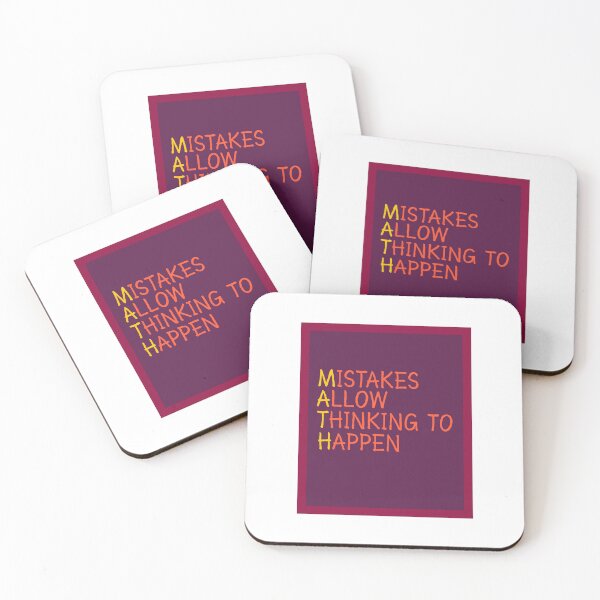 Item preview, Mistakes allow thinking to happen - Math Teacher Quotes Funny maths  designed and sold by Preety Padhiyar.