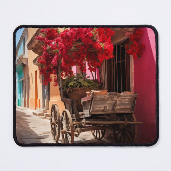 Item preview, Balconies with colonial flowers Cartagena de Indias designed and sold by ElColombianito.