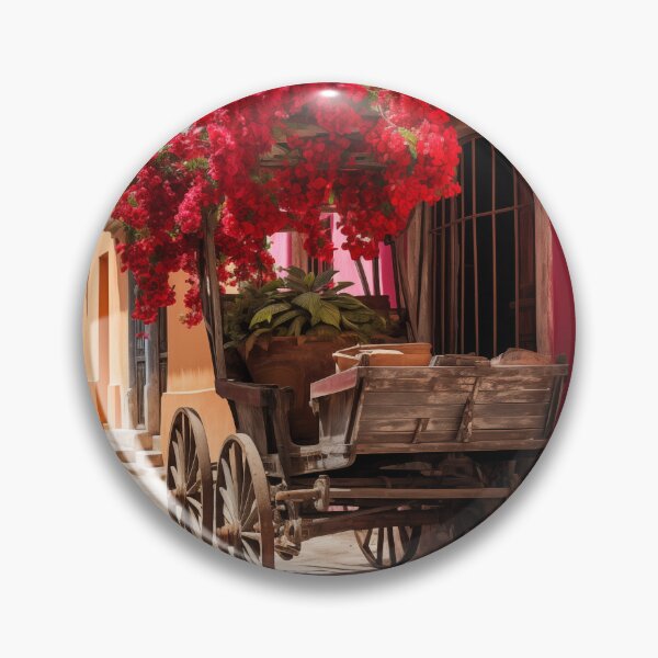 Item preview, Balconies with colonial flowers Cartagena de Indias designed and sold by ElColombianito.