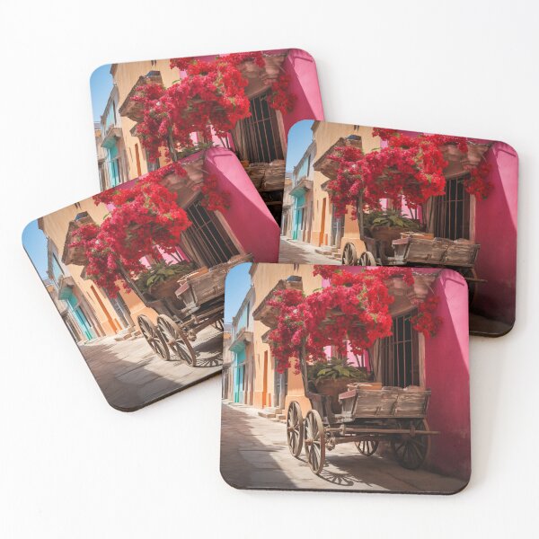 Item preview, Balconies with colonial flowers Cartagena de Indias designed and sold by ElColombianito.