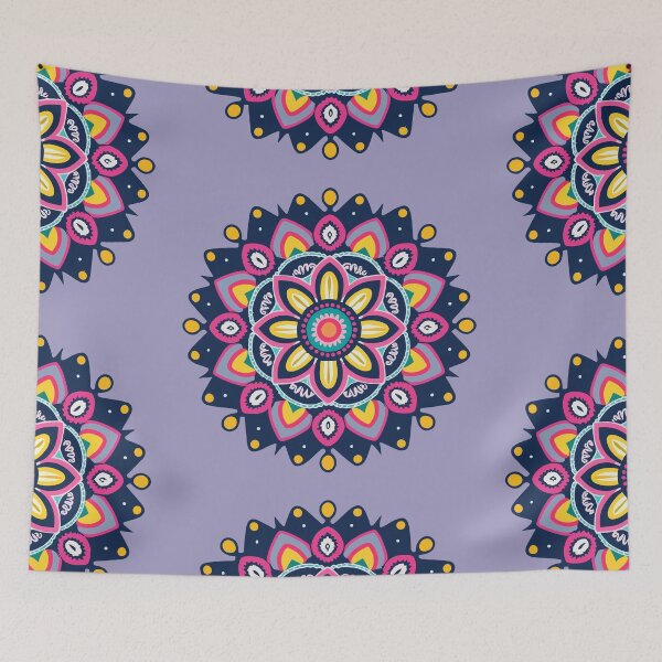 Item preview, Rangoli Fabric Pattern designed and sold by Jollys-ArtShop.