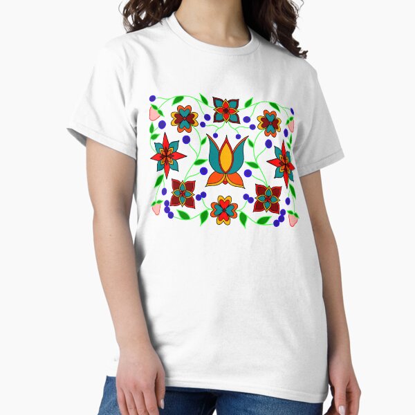 Aperçu de l'œuvre Motif floral ojibwé créée et vendue par Niibidoon.