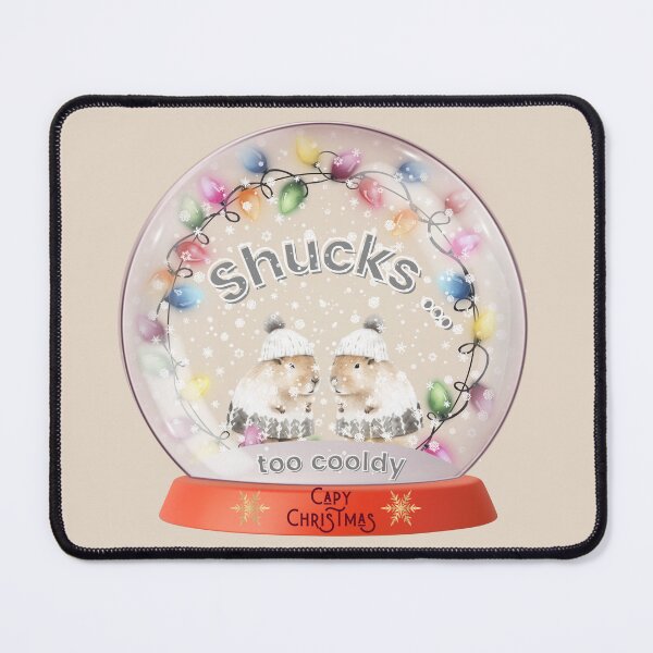 Item preview, Capybara Christmas: Shucks ... too cooldy. designed and sold by AnnDard.