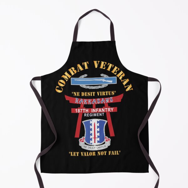 Item preview, Army - Combat Veteran - 187th Infantry Regiment - Torii, Rakkasans, Let Valor Not Fail, English, Latin w CIB X 300 designed and sold by Military Insignia Products.
