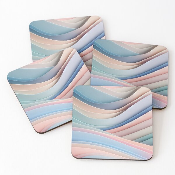 Item preview, Serene Pastel Waves designed and sold by PrintLabArt.