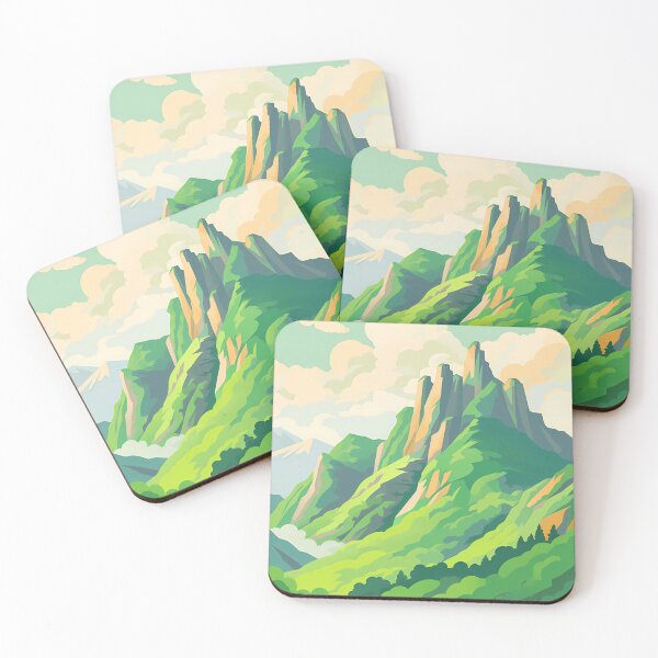 Item preview, Mounts and Clouds in Groovy Style designed and sold by NosandEdgy.