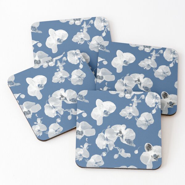 Item preview, Pattern of White Flowers on a Blue Sky designed and sold by Vorterix.