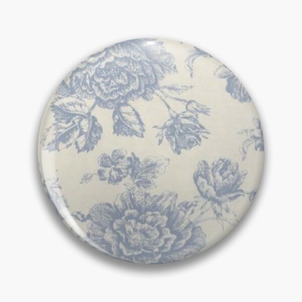 Item preview, pretty off white blue flowers antique grandma design designed and sold by ladybirddesigns.