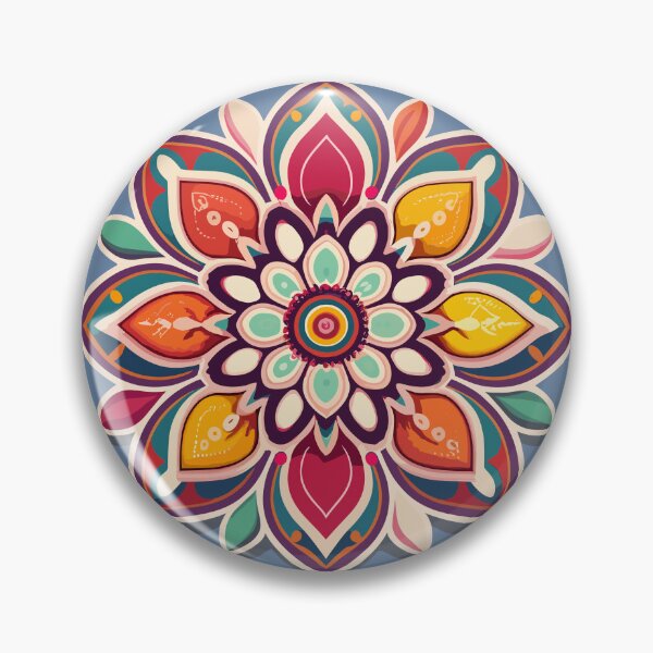 Item preview, Indian Rangoli Flower Art designed and sold by Jollys-ArtShop.