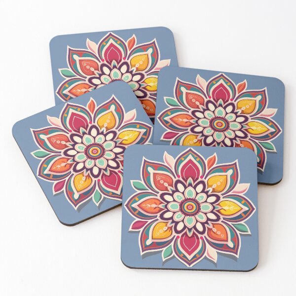Item preview, Indian Rangoli Flower Art designed and sold by Jollys-ArtShop.