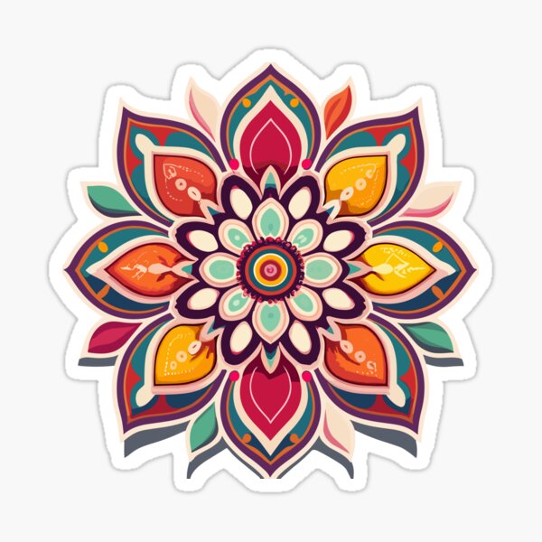Flower Rangoli Vector Art, Icons, and Graphics for Free Download