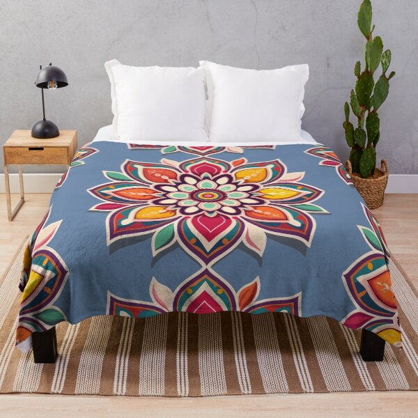Item preview, Indian Rangoli Flower Art designed and sold by Jollys-ArtShop.