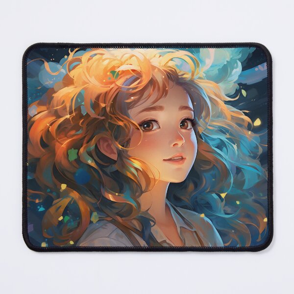 Item preview, Stylized girl portrait in space art designed and sold by TheArtistOf2022.