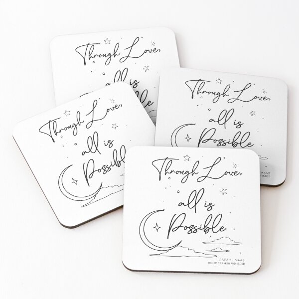 Item preview, Throw Love all is possible,House of Earth and Blood, SJM Quotes  designed and sold by iPrintastyCo.