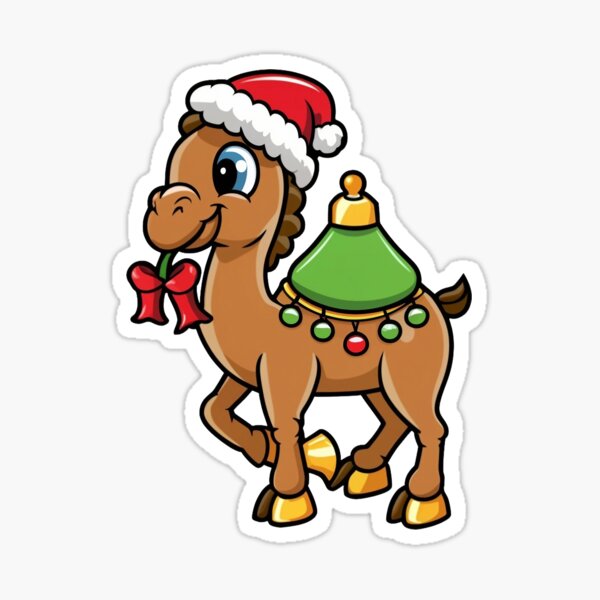 Fuzzy Fox & Camels Stickers by Funny Sticker World