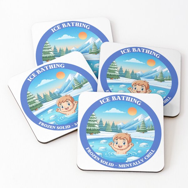 Item preview, Cartoon Ice Bathing - Frozen solid, mentally chill designed and sold by ElLocoMus.