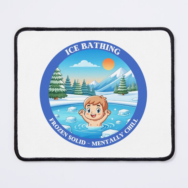 Item preview, Cartoon Ice Bathing - Frozen solid, mentally chill designed and sold by ElLocoMus.