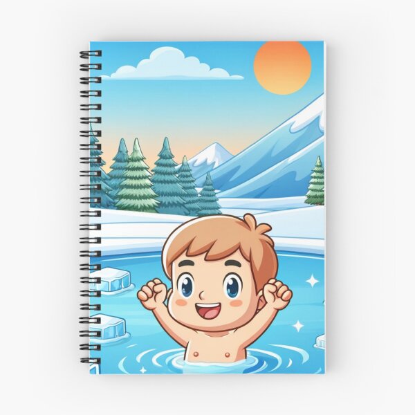 Item preview, Cartoon Ice Bathing - Frozen solid, mentally chill designed and sold by ElLocoMus.