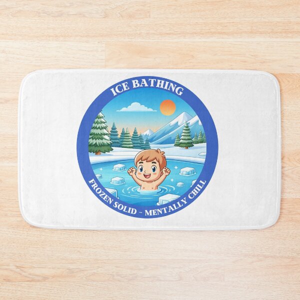 Item preview, Cartoon Ice Bathing - Frozen solid, mentally chill designed and sold by ElLocoMus.