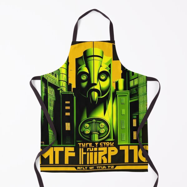 Item preview, Metropolis City Futuristic Cinema Cinema Light Games Film Green Black Yellow designed and sold by G-M-Designs.