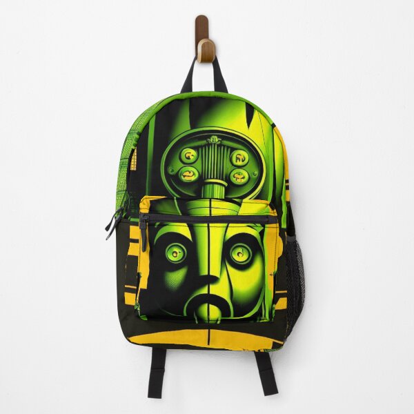 Item preview, Metropolis City Futuristic Cinema Cinema Light Games Film Green Black Yellow designed and sold by G-M-Designs.