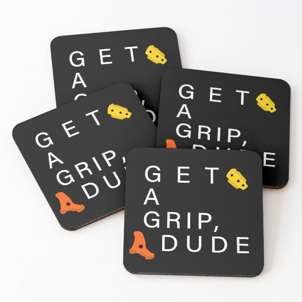 Item preview, Get A Grip, Dude - Bouldering / Climbing designed and sold by CottonGarb.