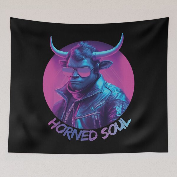 Item preview, Rebellious bull man with horns designed and sold by HarridanCreates.