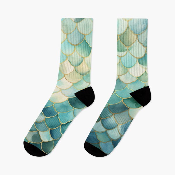 Item preview, Mint Green, Aqua & Gold Decorative Morrocan Scallop Pattern designed and sold by GrinGalore.