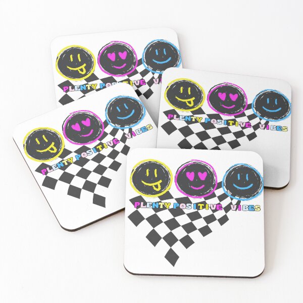 Item preview, PLENTY POSITIVE VIBES - THREE COLORFUL SMILEY FACES designed and sold by plentyvibes.
