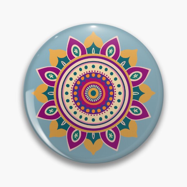 Item preview, Indian Rangoli Fabric Art designed and sold by Jollys-ArtShop.