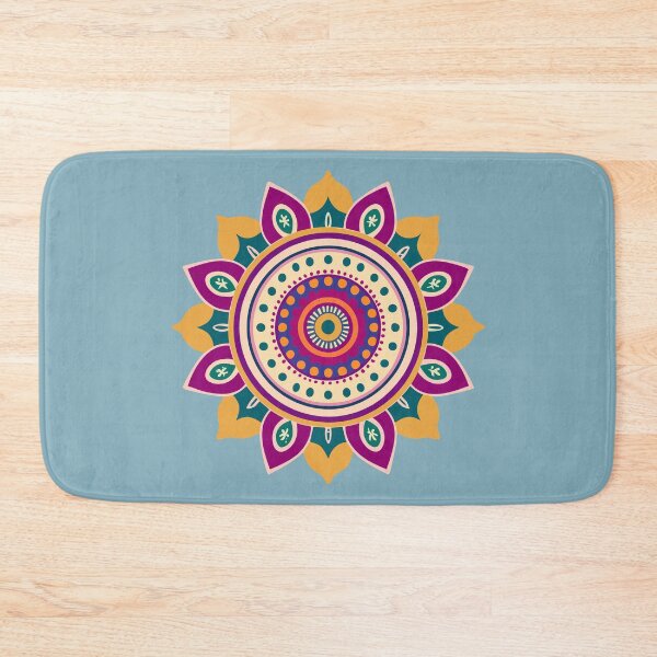 Item preview, Indian Rangoli Fabric Art designed and sold by Jollys-ArtShop.