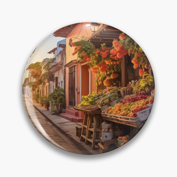 Item preview, Colonial streets Cartagena de Indias tropical fruits designed and sold by ElColombianito.