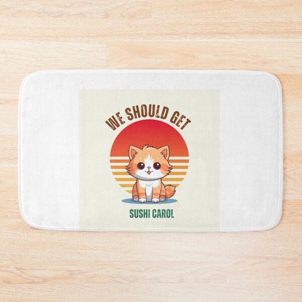 Item preview, We should get sushi Carol kawaii cat  designed and sold by Cosmicworld07.