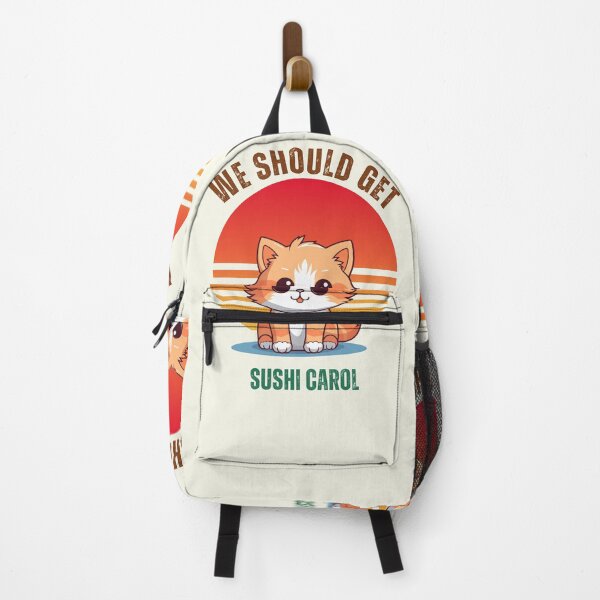 Item preview, We should get sushi Carol kawaii cat designed and sold by Cosmicworld07.