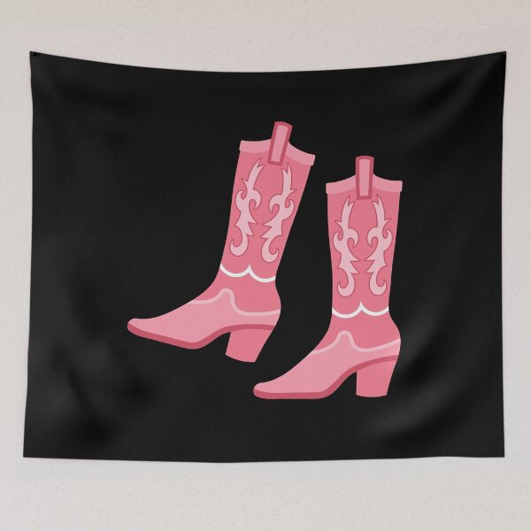 Artikelvorschau, rosa Cowgirl-Stiefel entworfen und verkauft von itswallcraft.